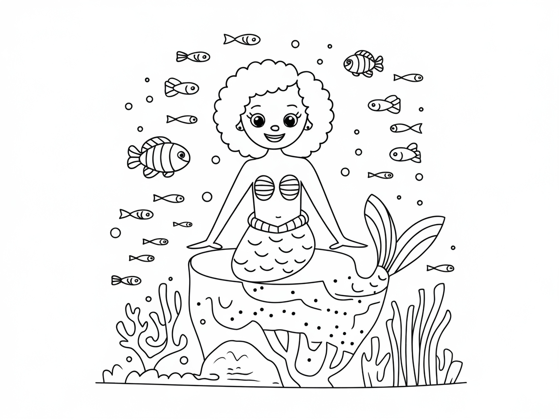Dive into Adventure with This Underwater Mermaid Scene