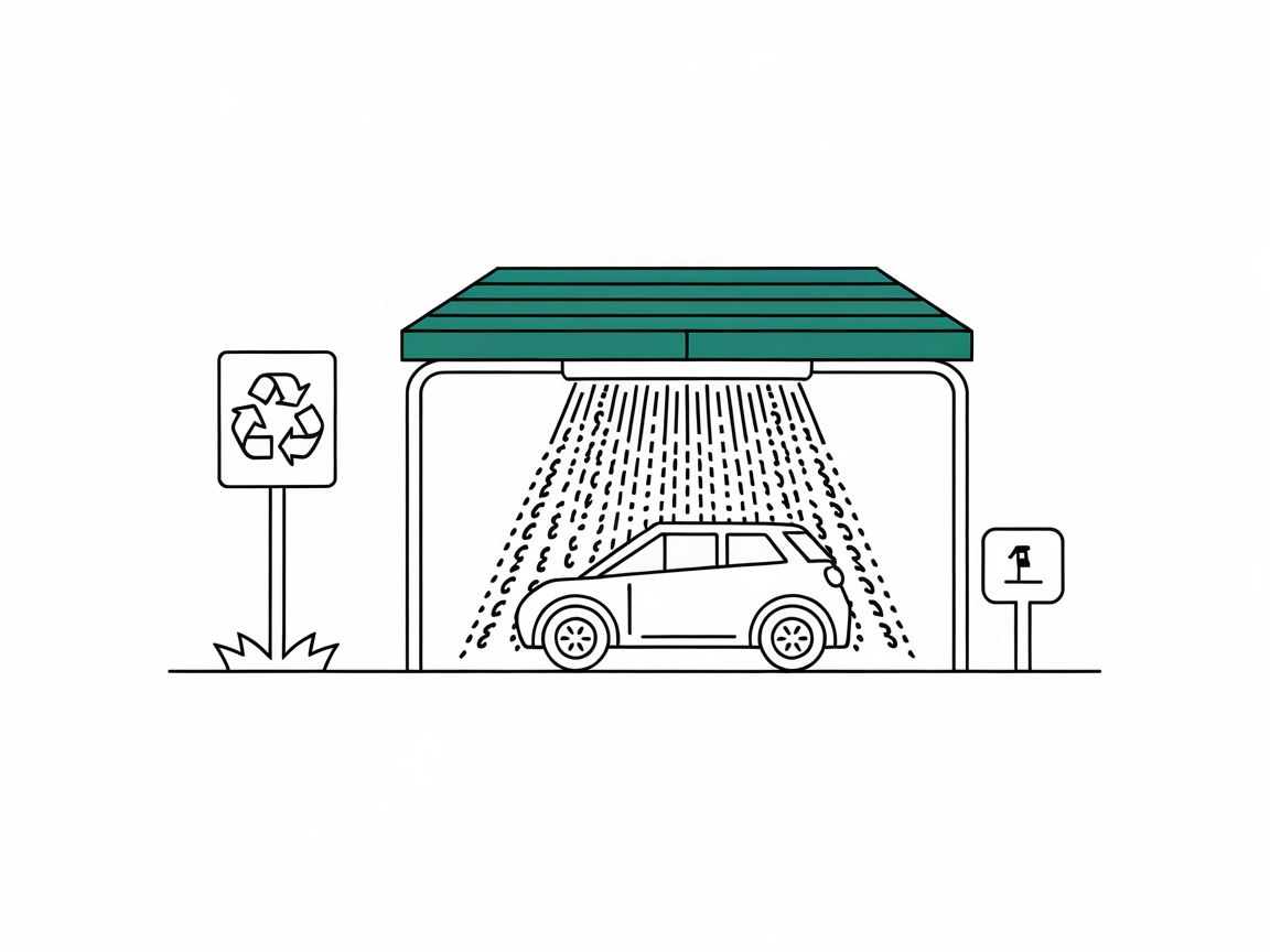 Splash into This Eco-Friendly Car Wash Coloring Page