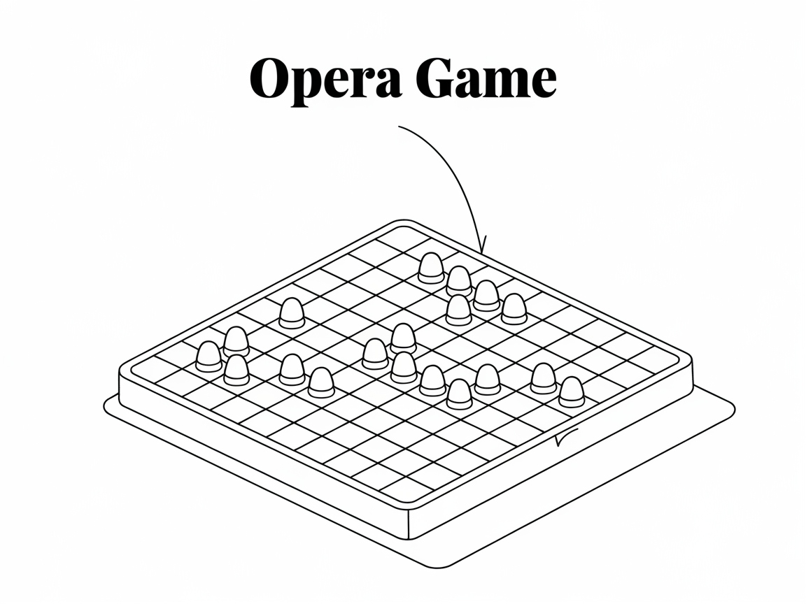 Step into Strategy with This Opera Game Coloring Page
