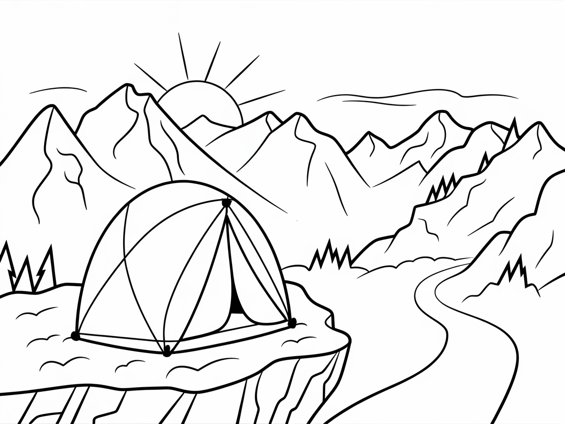Explore This Majestic Mountain Tent Scene