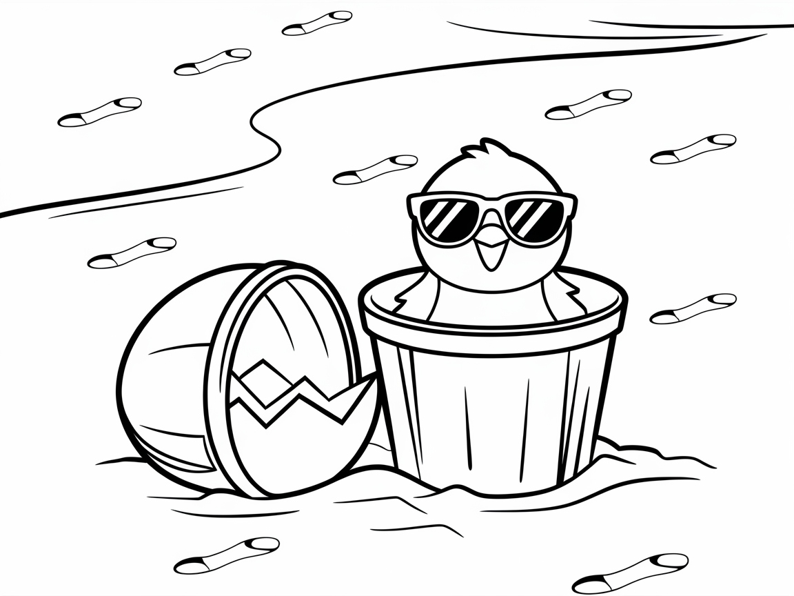 Cool Chick Enjoying the Beach Vibes