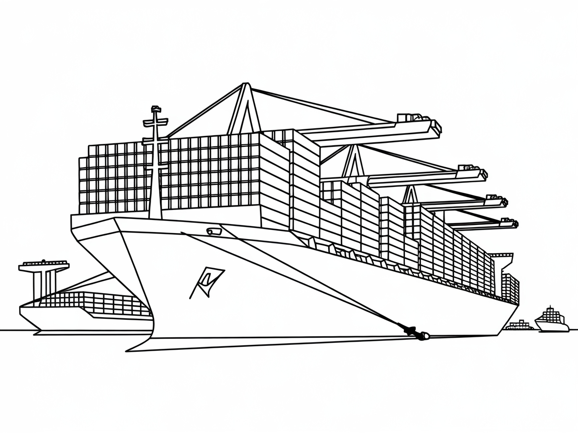 Massive Cargo Ship Coloring Challenge