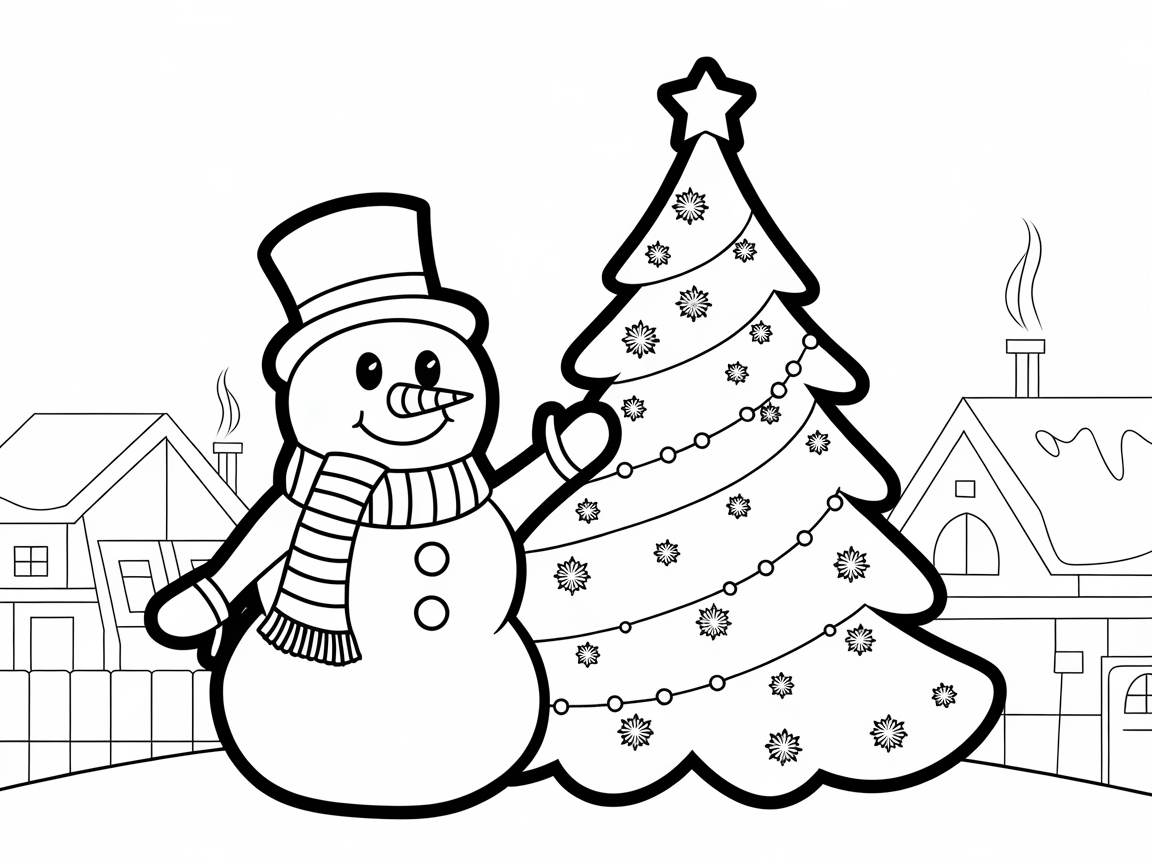 Bring Frosty and the Festive Tree to Life