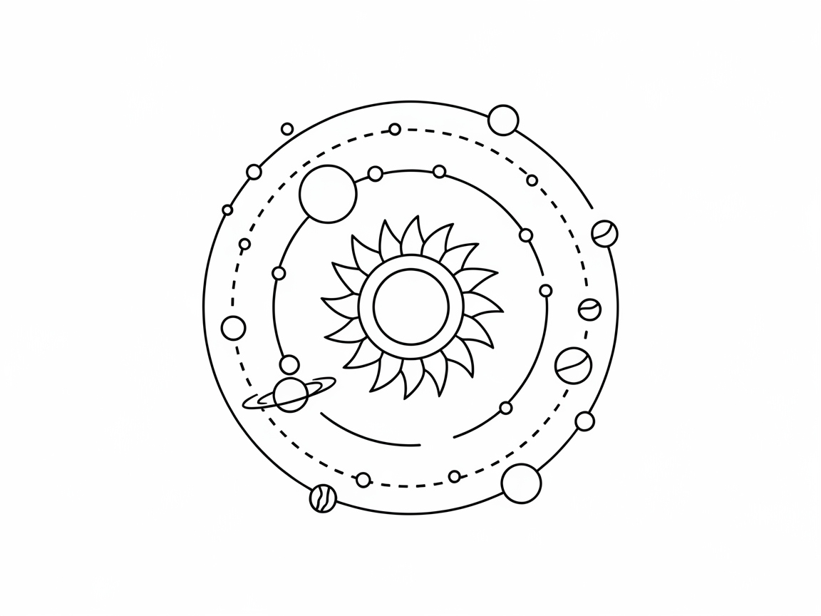 Explore the Cosmos with This Solar System Circle