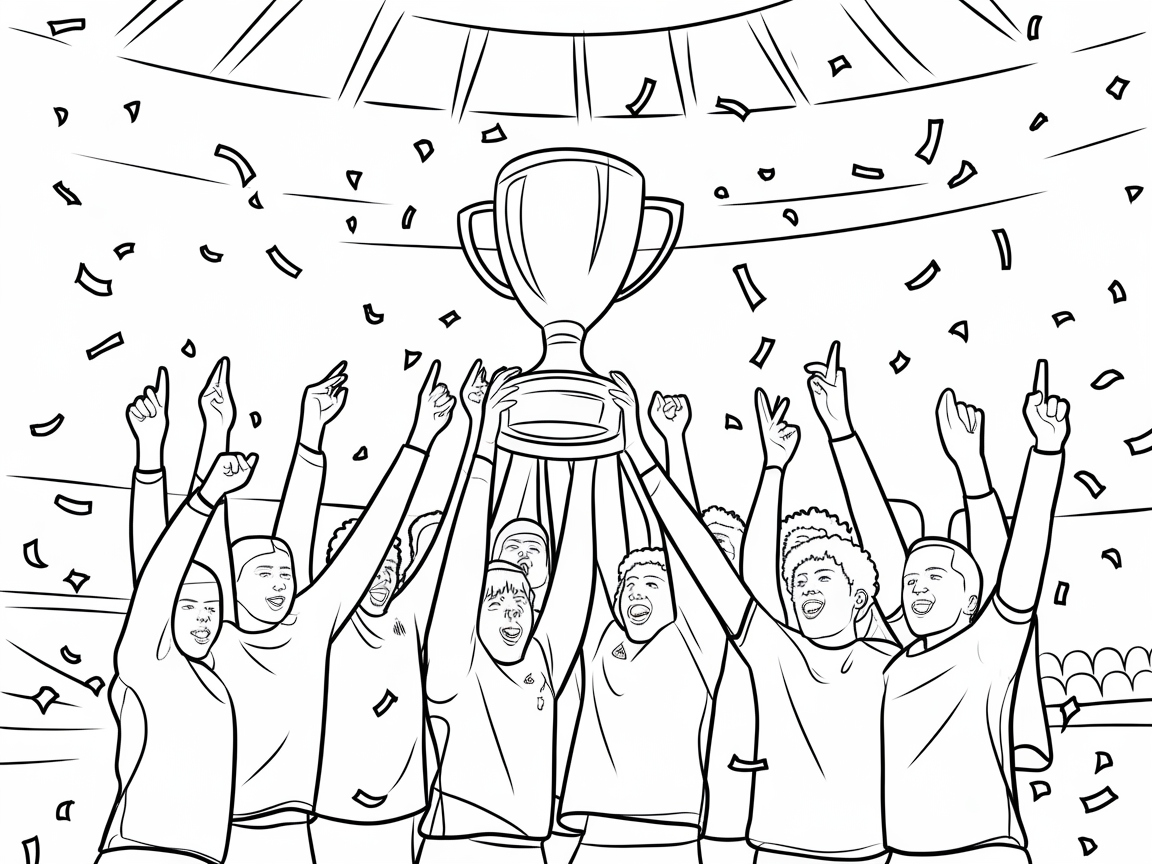 Celebrate Victory with This Uplifting Coloring Page