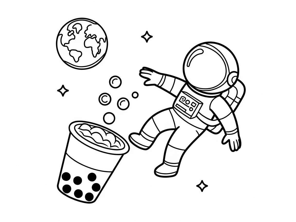 Blast Off with This Space-Themed Boba Adventure
