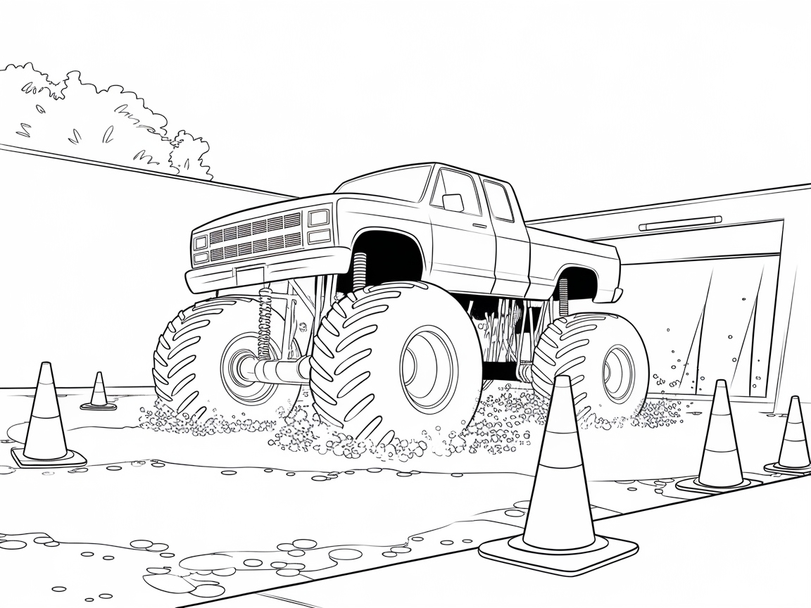 Rev Up Your Colors with This Monster Truck Car Wash