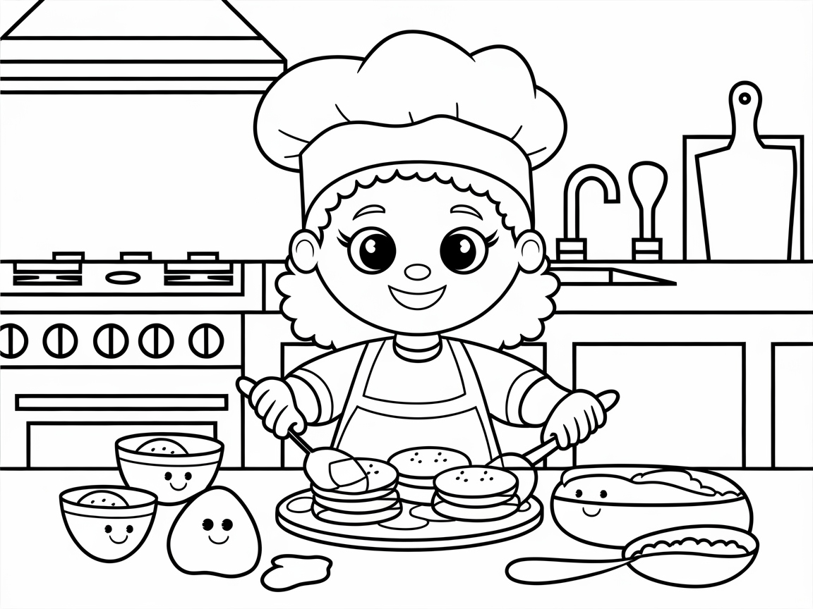 Whip Up Fun with This Chef-Inspired Coloring Page