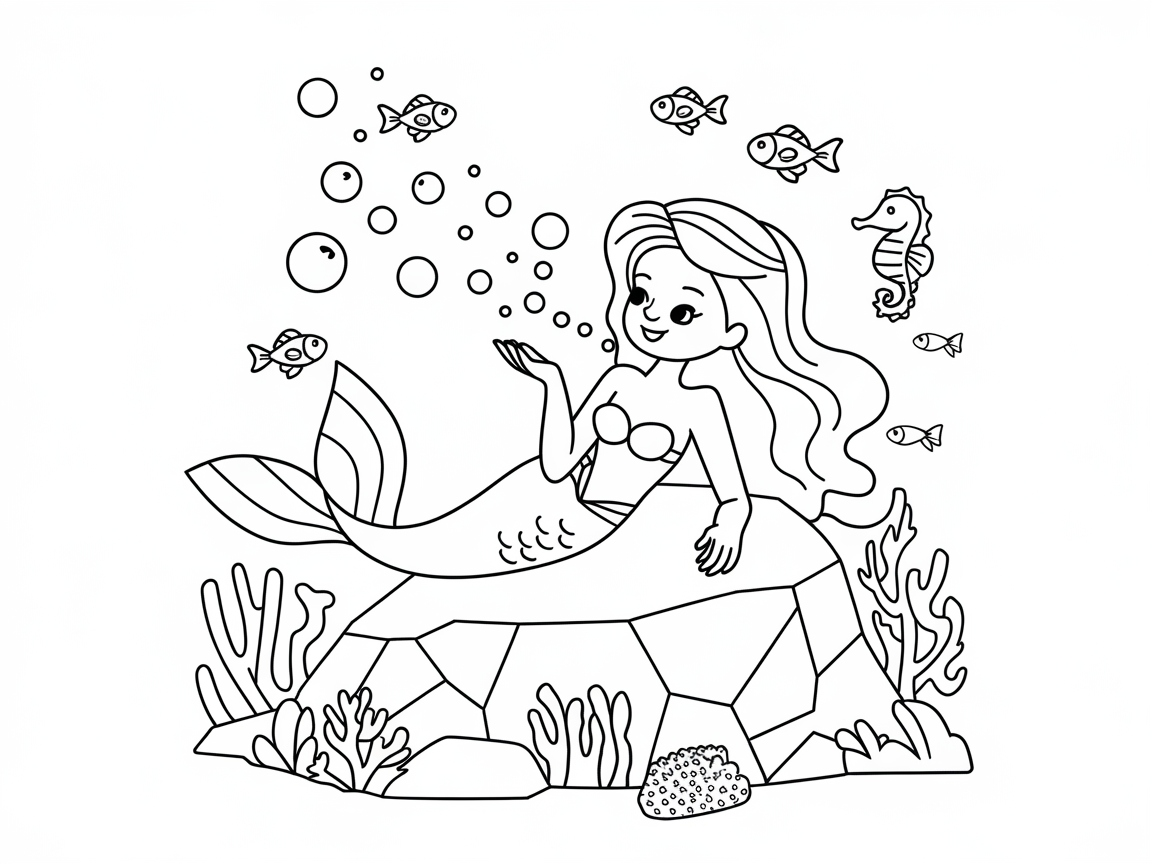 Charming Mermaid Bubble Adventure