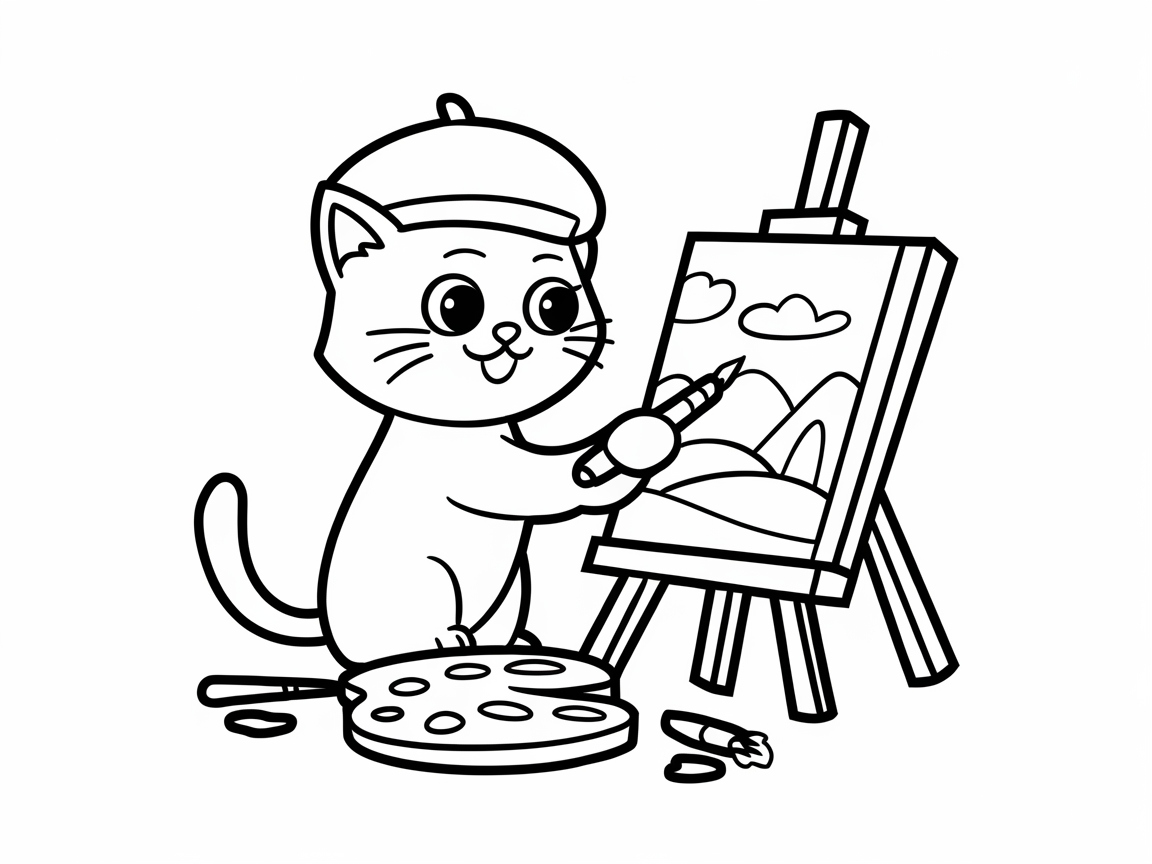 Channel Your Inner Artist with This Creative Cat