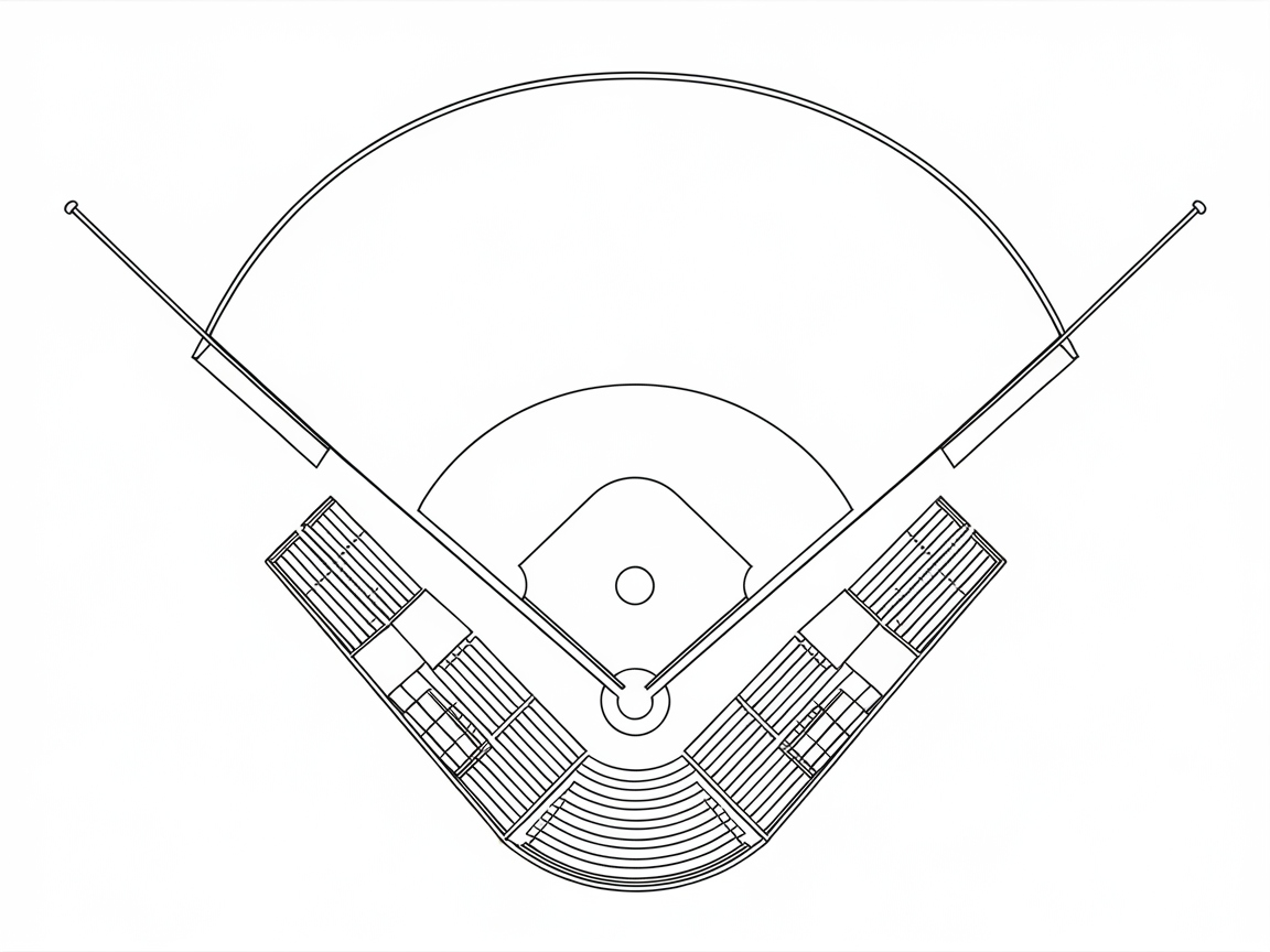 Explore the Diamond with This Detailed Ballpark Layout