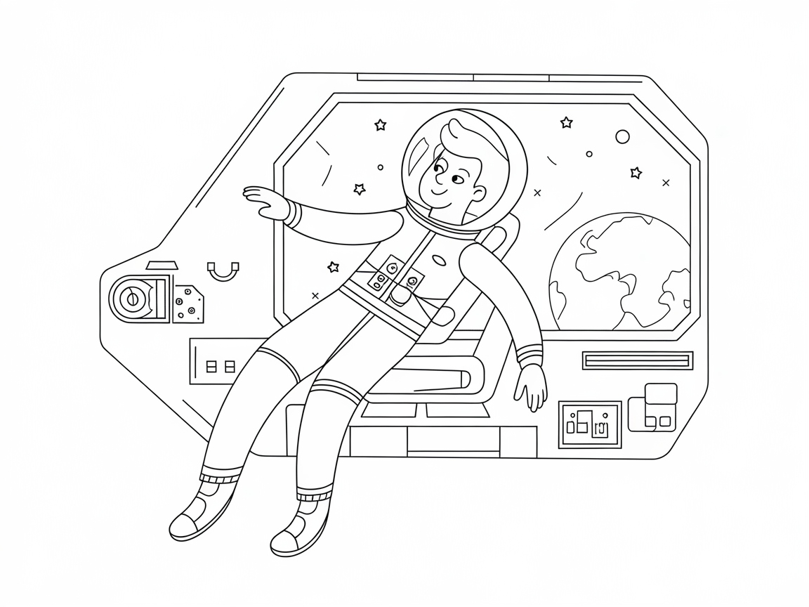 Blast Off with This Astronaut Adventure Page