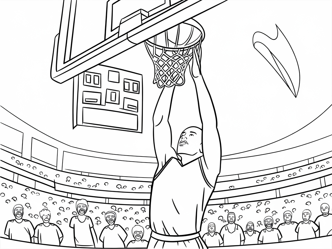 Capture the Excitement of a Game-Winning Dunk