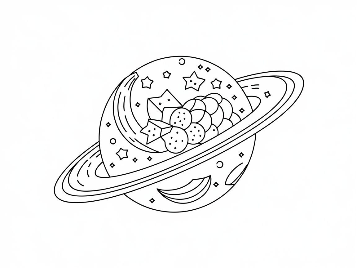 Out-of-This-World Fruit Bowl in Space