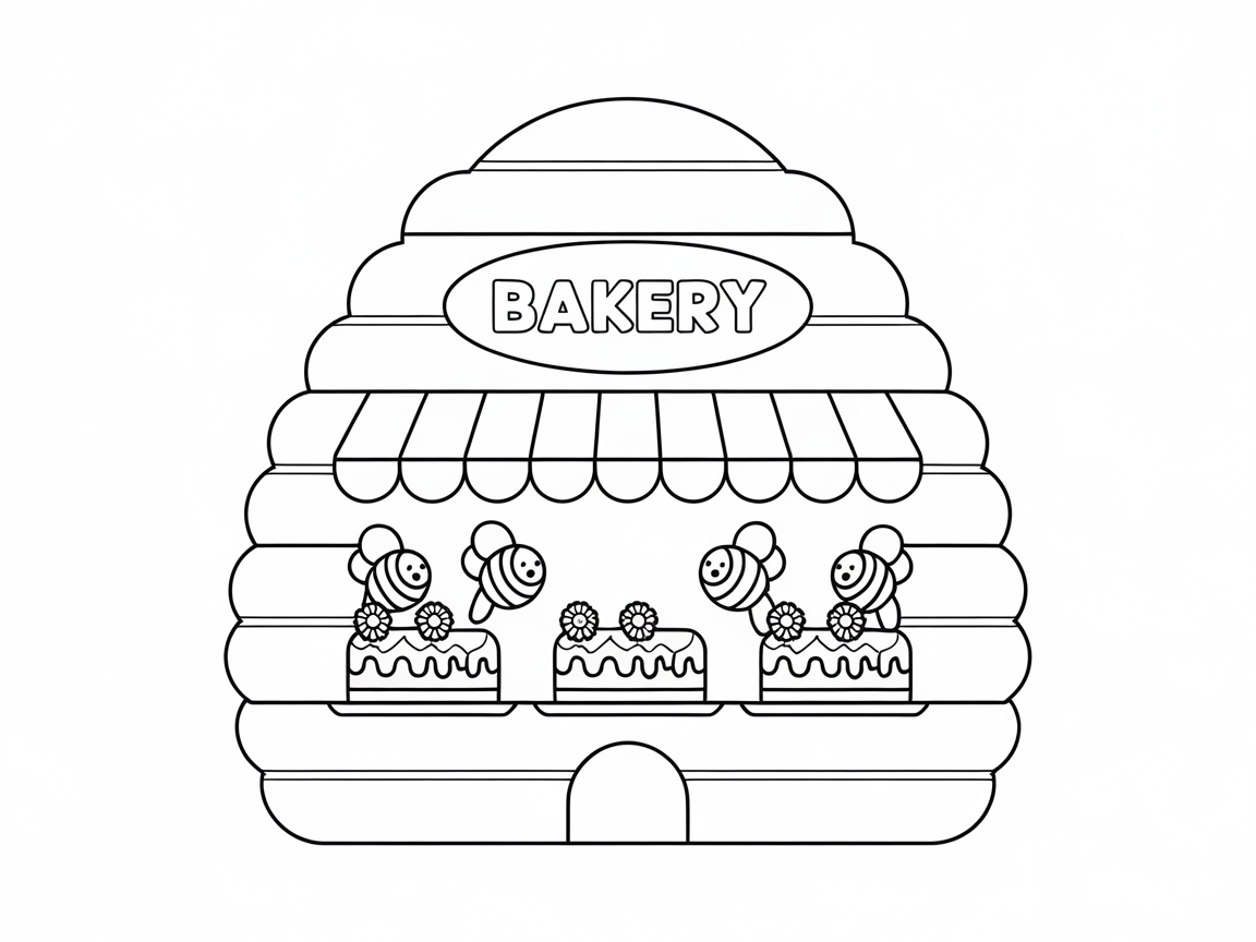 Buzzing Bakery Beehive