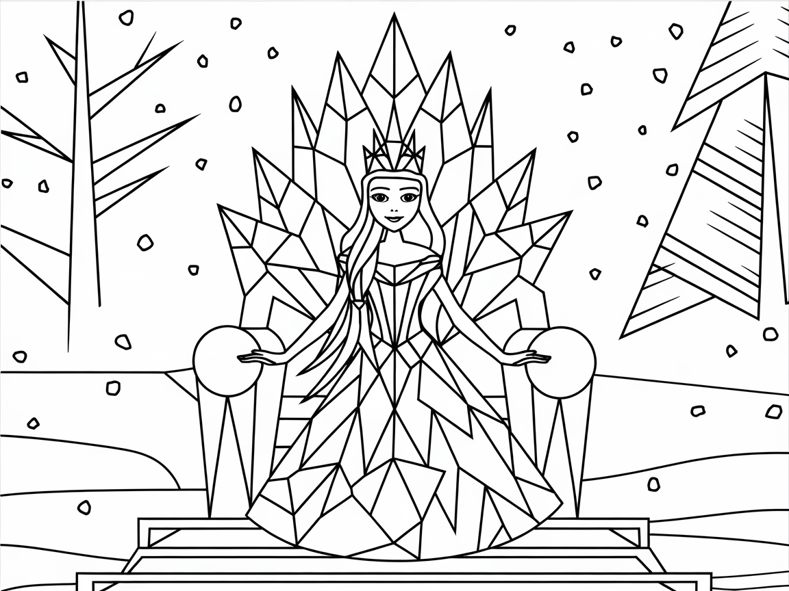 Unleash the Frosty Elegance with This Ice Queen Gown