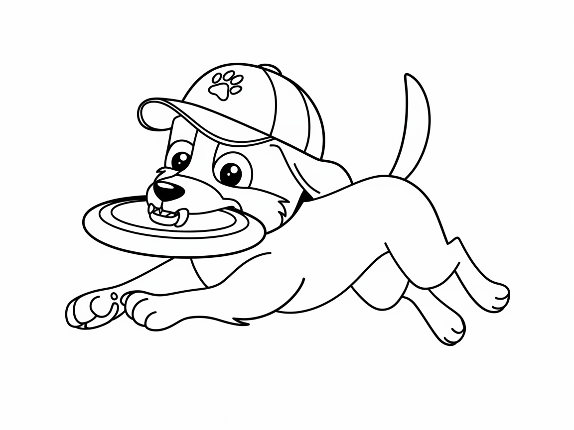 Puppy Playtime in a Baseball Cap