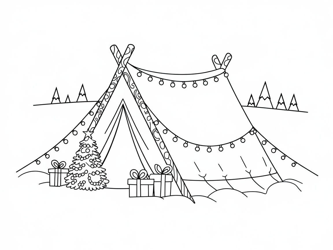 Winter Wonderland Tent: A Holiday Camping Delight