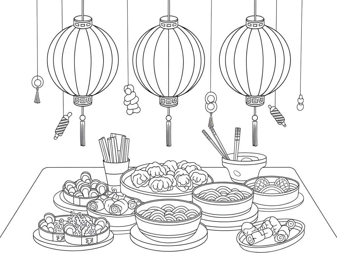 Illuminate a Chinese Feast with Lantern Light