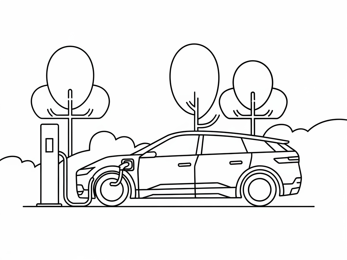 Charge into Creativity with This Electric Car Scene