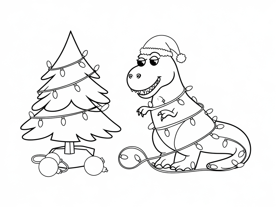 Deck the Halls with This Holiday T-Rex