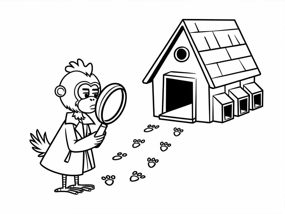 Solve the Mystery with Detective Chicken and Footprints