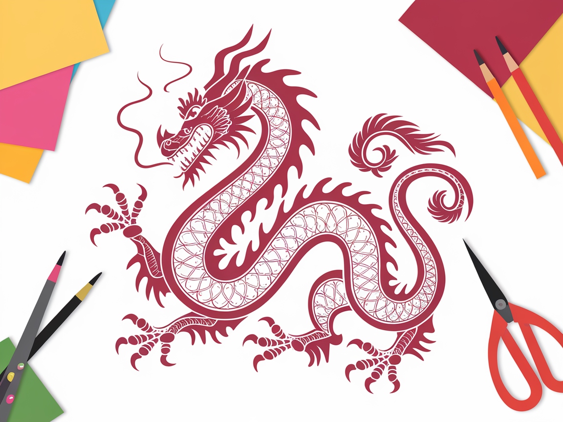 Create Magic with This Intricate Dragon Silhouette