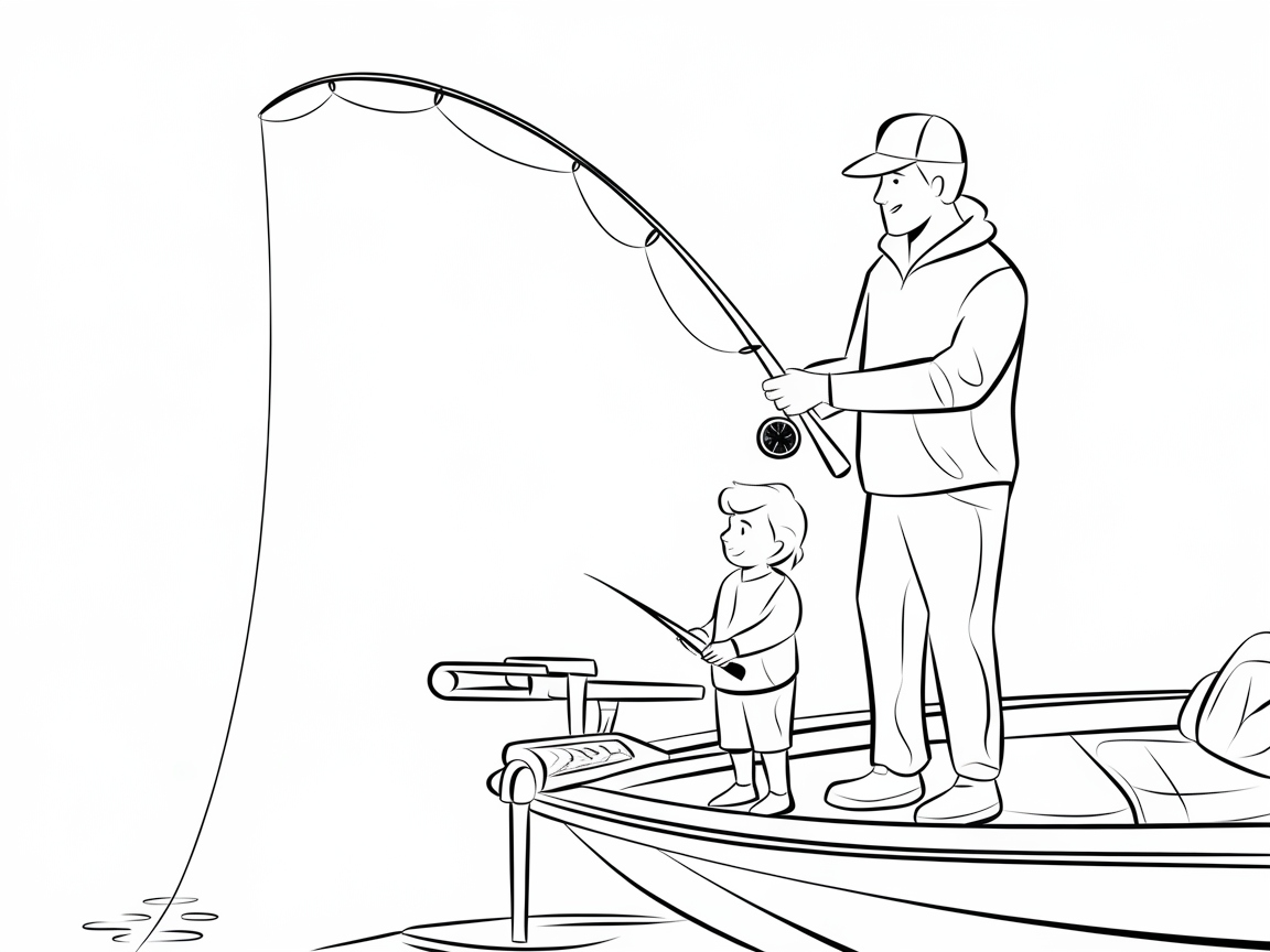 Father and Son Fishing Adventure on a Bass Boat
