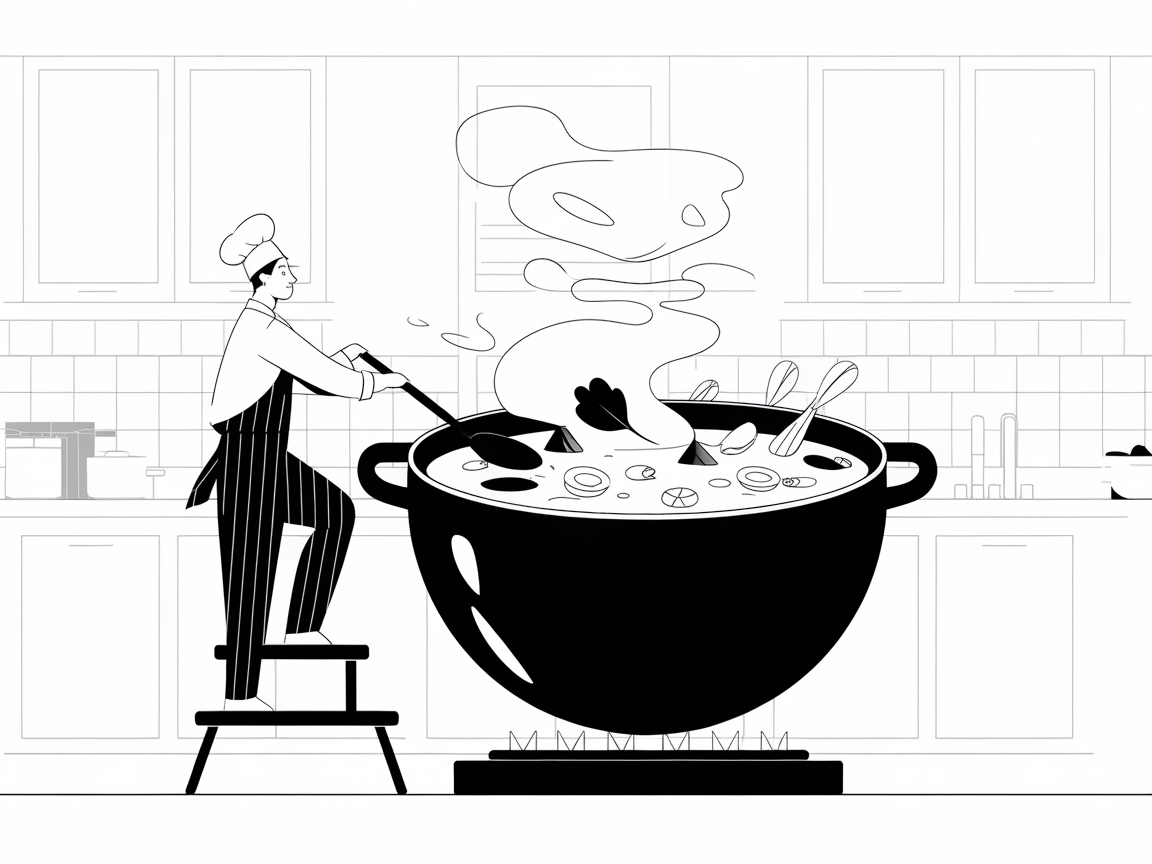Stir Up Creativity With This Gigantic Soup Pot Coloring Page