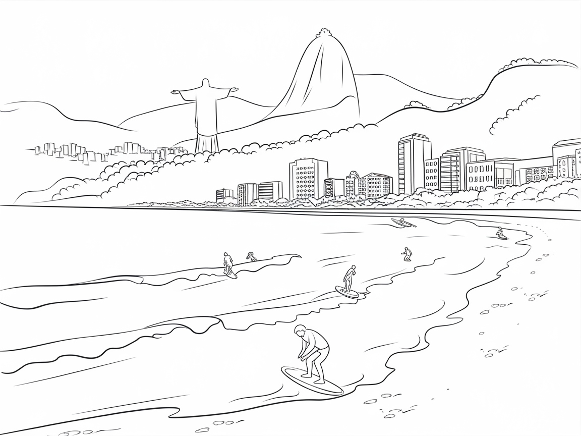 Surfing Through Rio