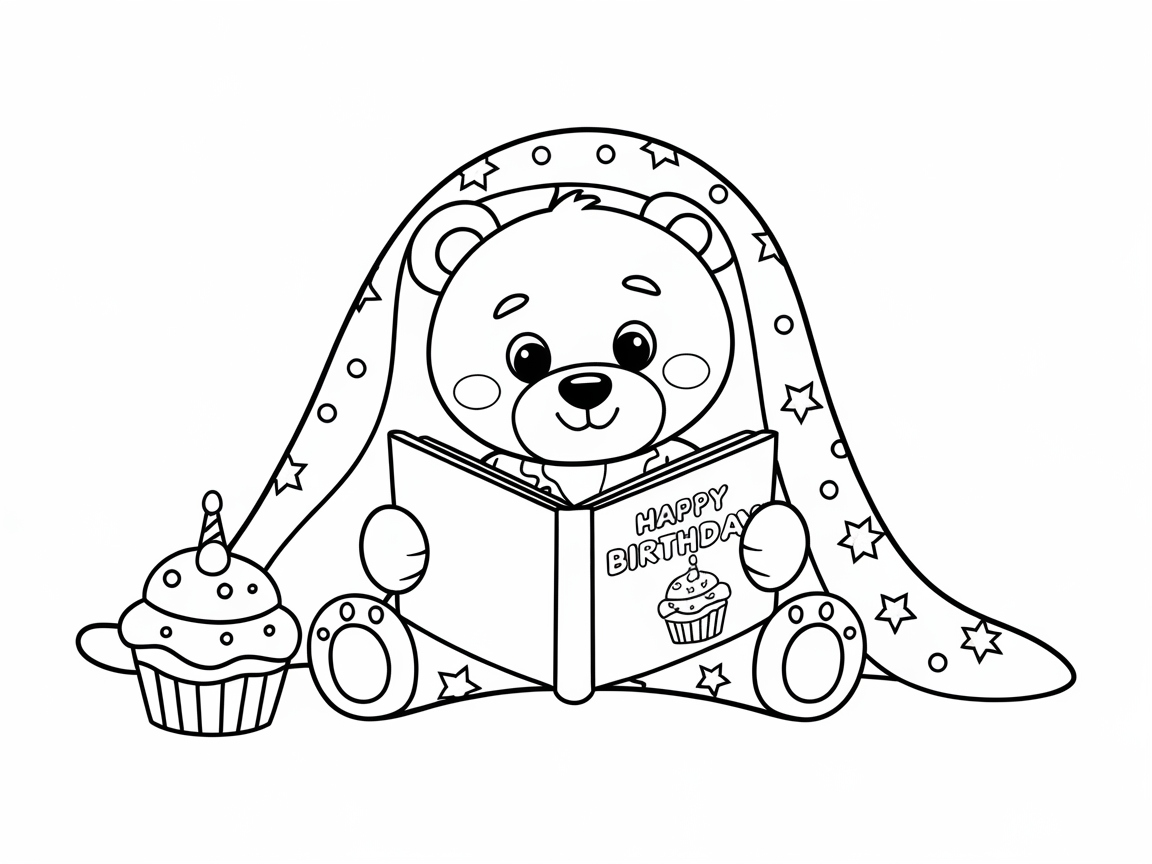 Read and Celebrate with This Birthday Book Bear