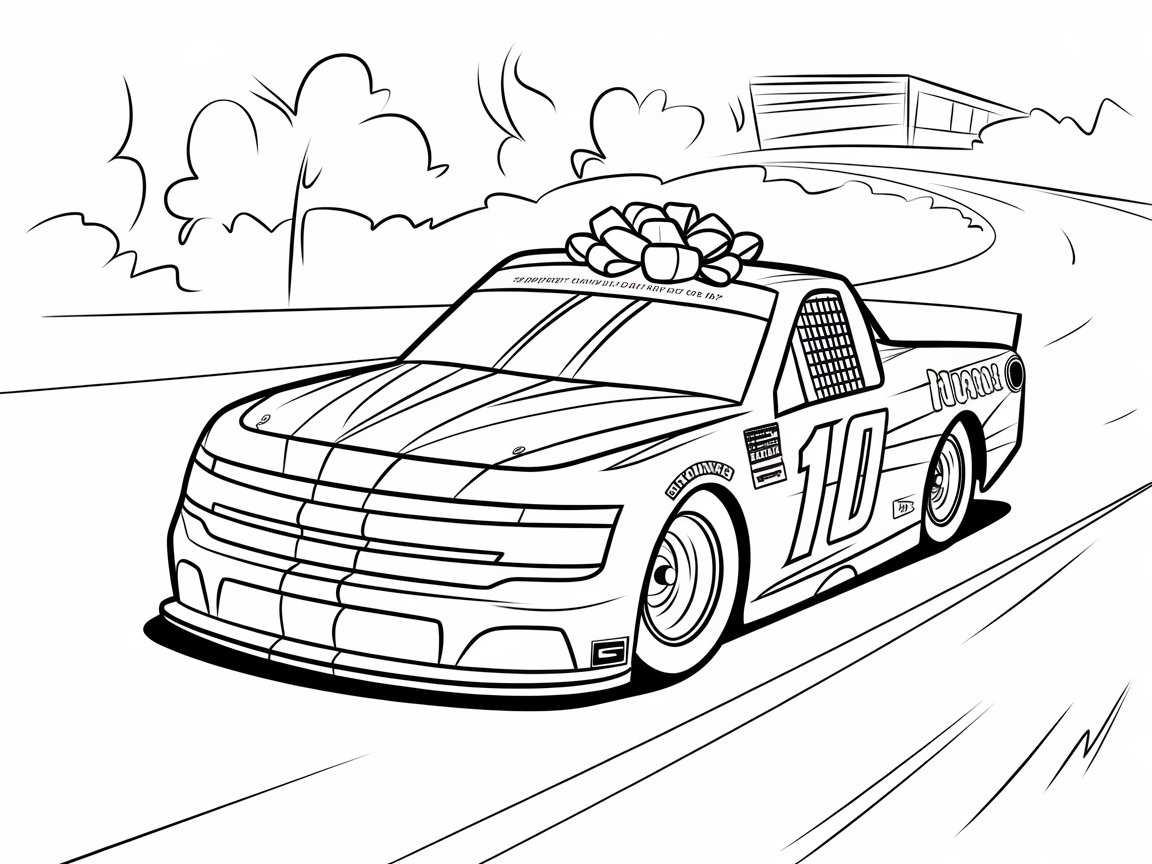 Racing Truck with a Holiday Twist
