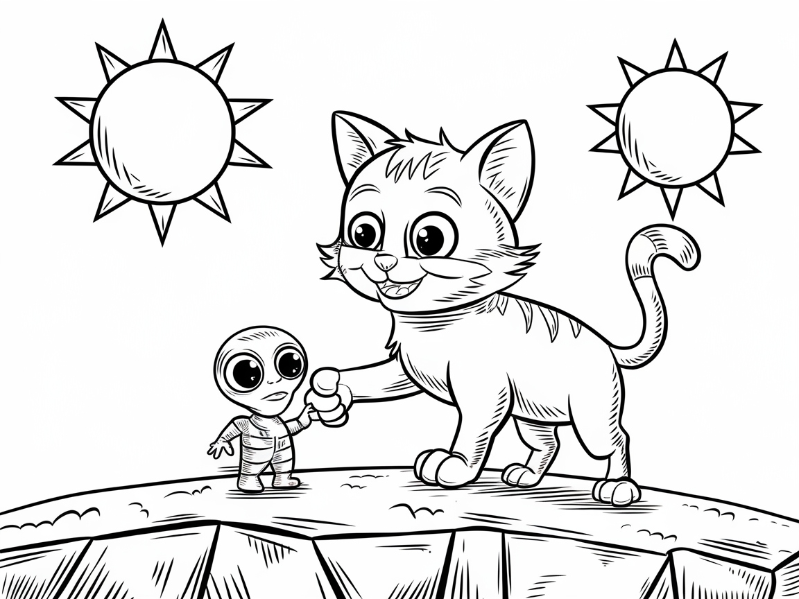 Friendship Beyond the Stars with a Cat and an Alien