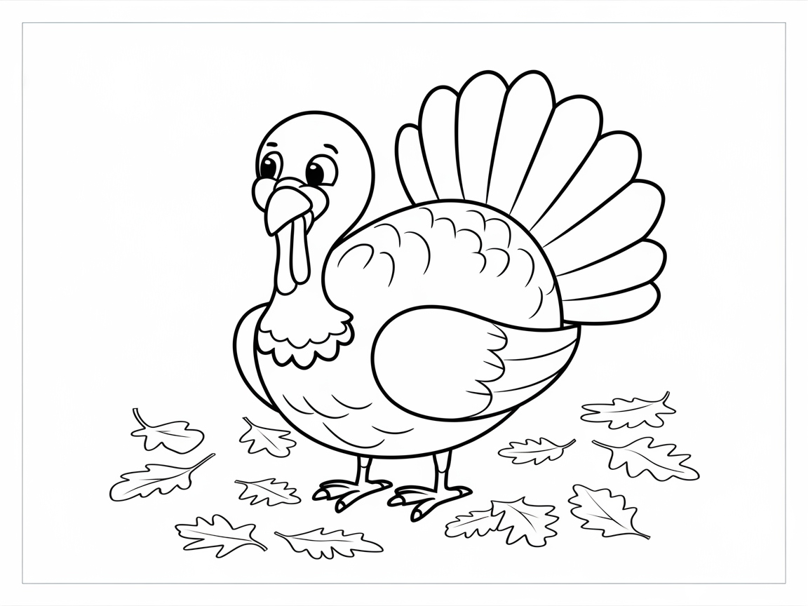 Gobble Up the Fun with This Turkey Coloring Page