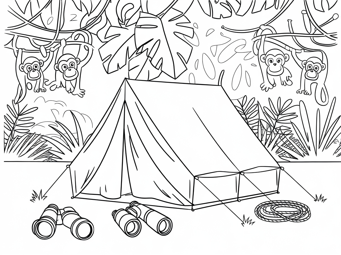 Jungle Safari Tent Adventure Awaits