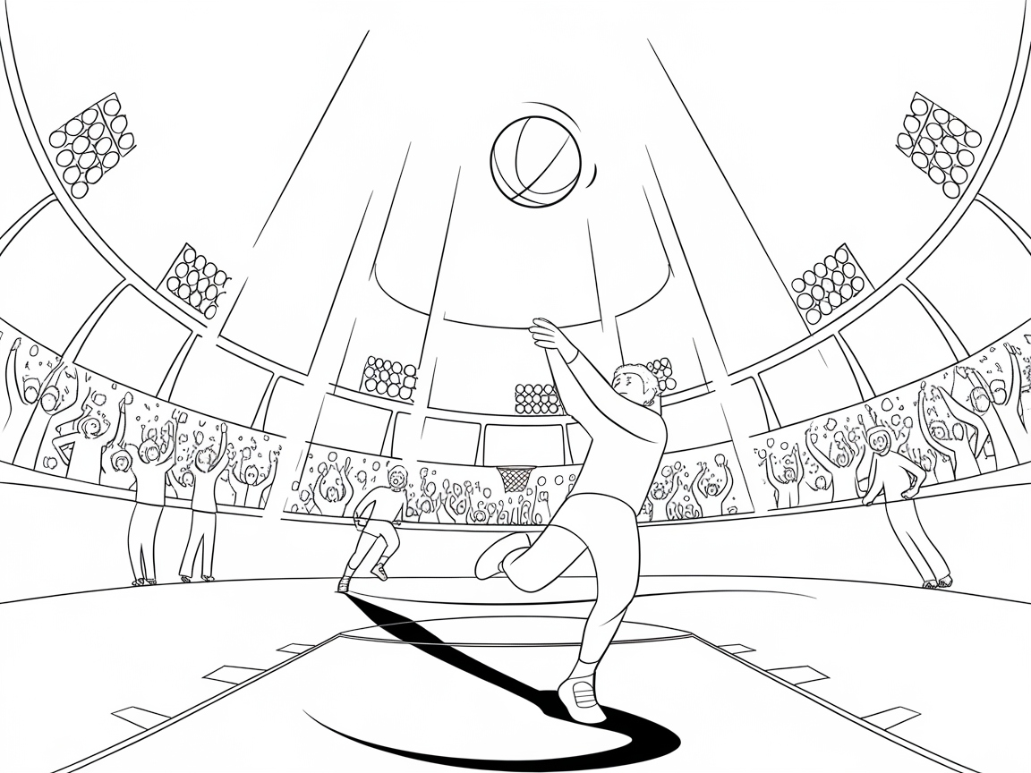 Spotlight on the Court: Basketball Star