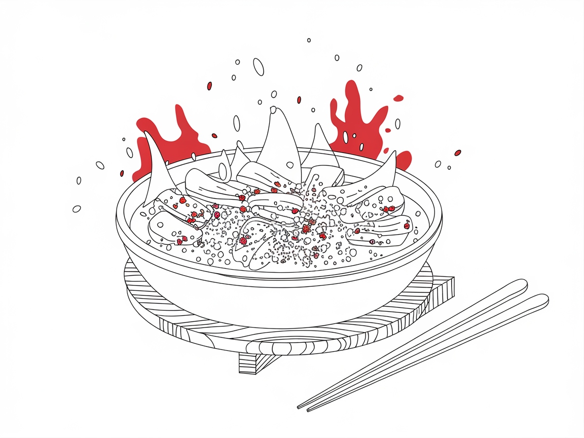 Spicy Noodle Bowl Coloring Adventure
