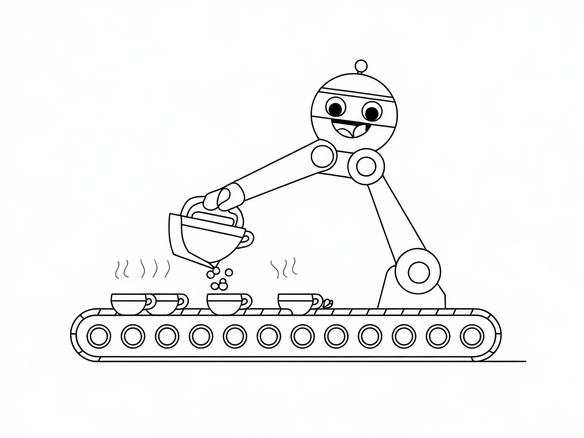 Animate Your Day with This Robo-Tea Pouring Scene