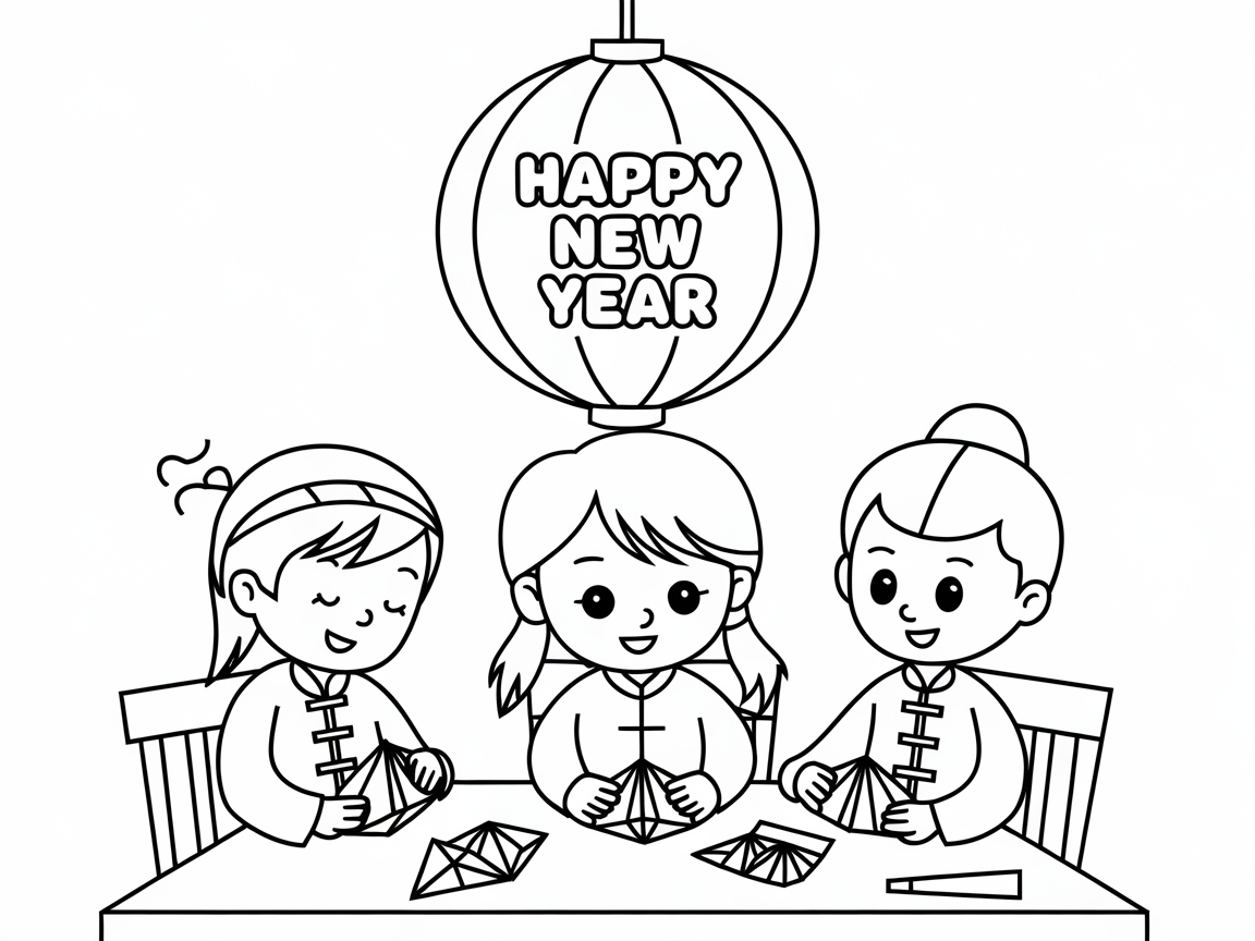 Celebrate with a Festive Lantern Crafting Scene