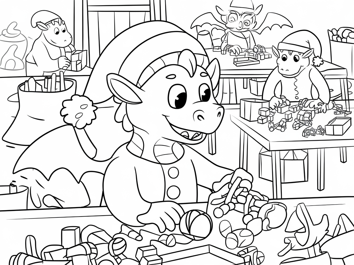 Dragons at Santa