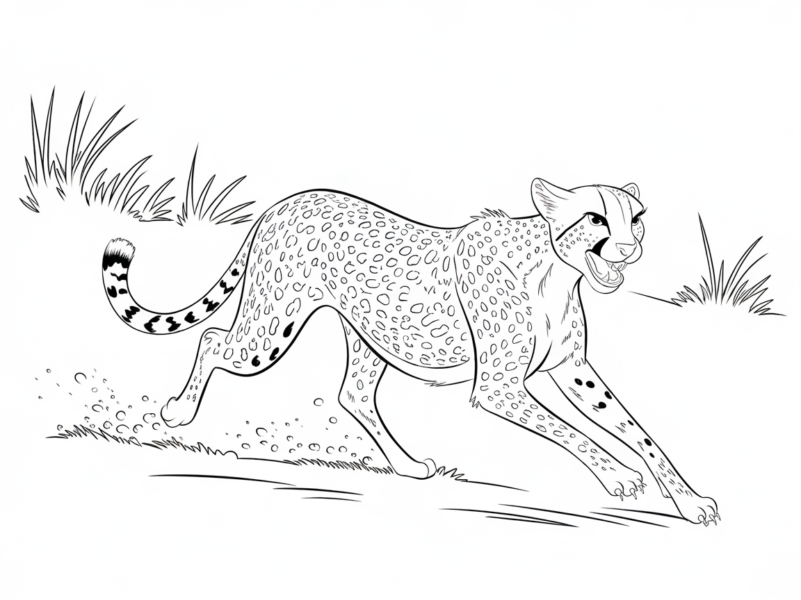 Speedy Cheetah on the Move