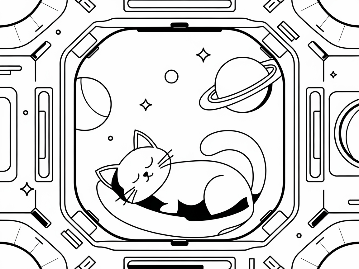 Intergalactic Catnap in Space
