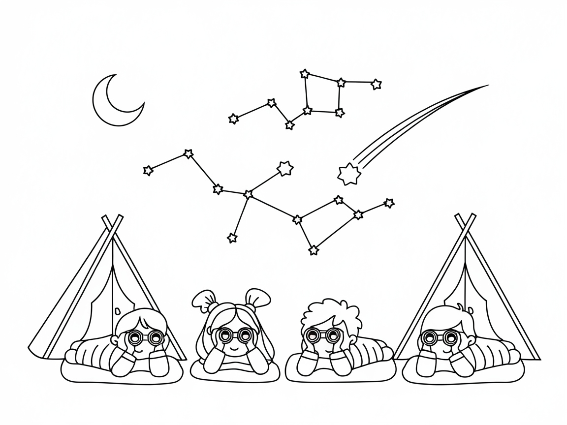 Stargazing Under the Night Sky