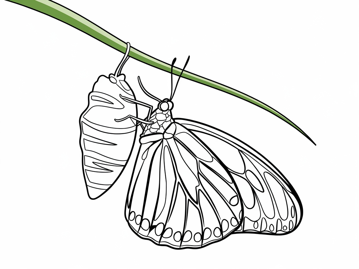 Butterfly Emergence: A Moment of Beauty