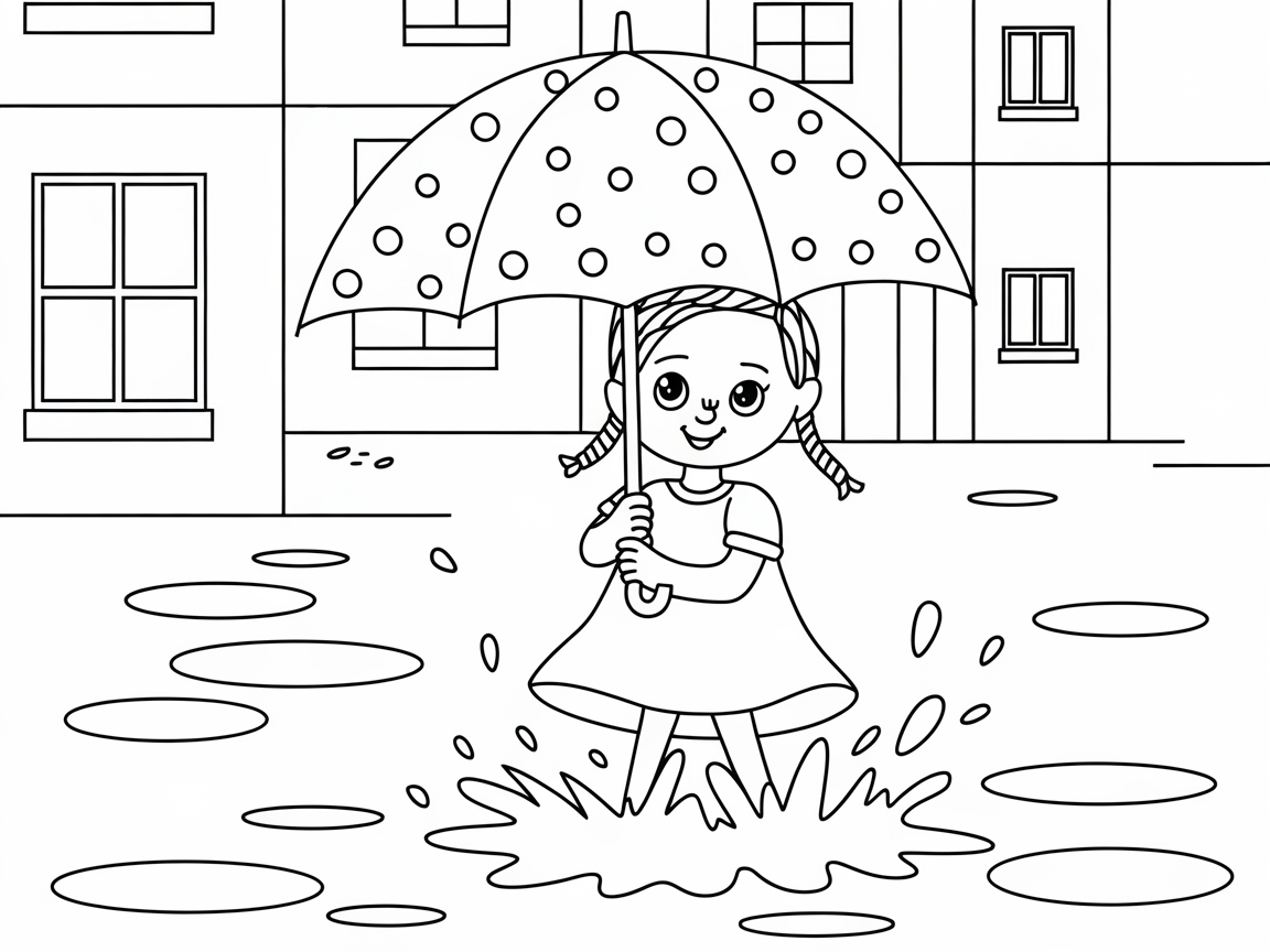 Dance in the Rain with This Umbrella Splash Scene