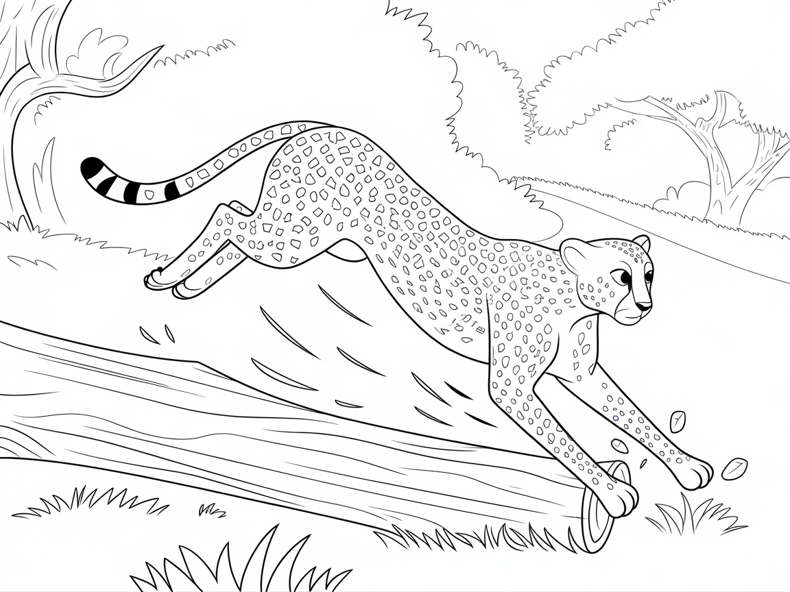 Leap Into Action With This Cheetah Jump Scene