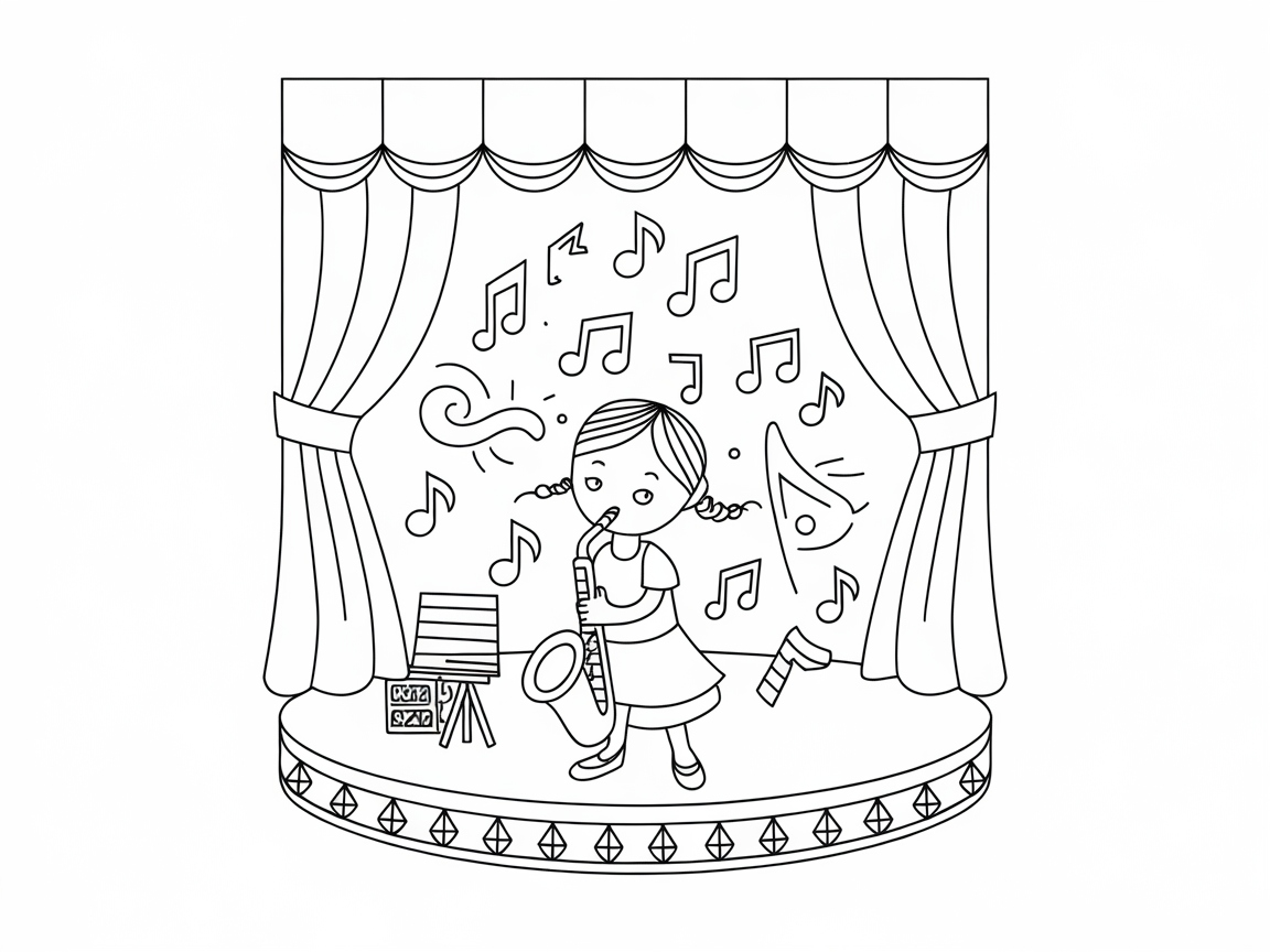 Melodic Magic: Young Musician on Stage
