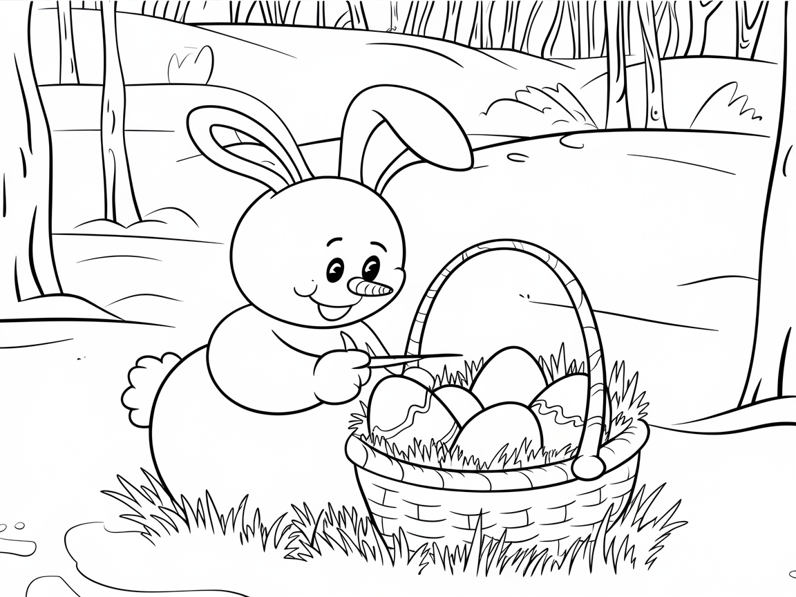 Hop into Fun with This Snowman Dressed as a Bunny