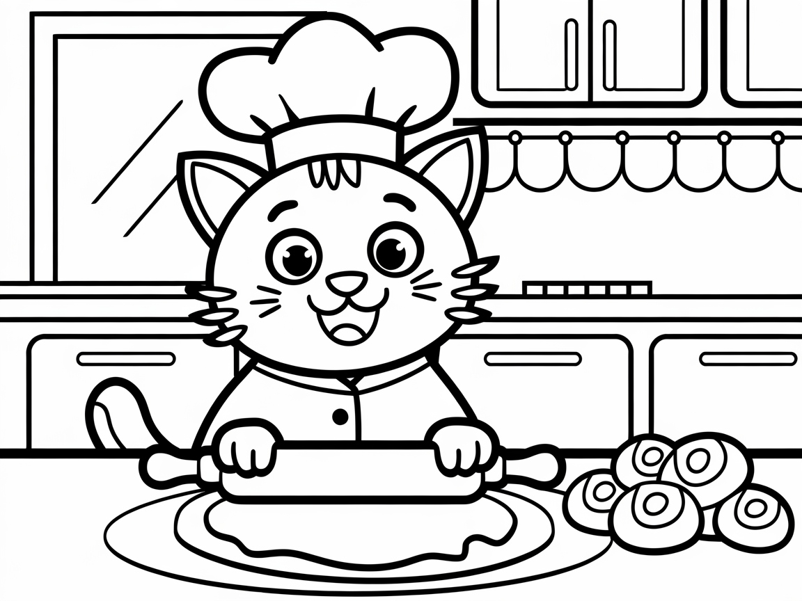 Meet the Baker Kitty in the Kitchen