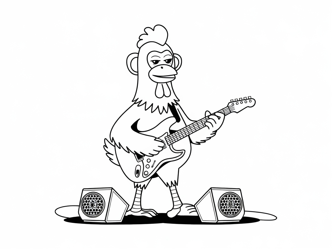Rock Out with This Groovy Guitar Chicken
